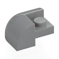 BRICK,2X2X1,BOW OUTSIDE CORNER,W/ CUTOUT
