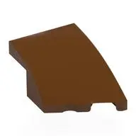 BRICK 2X3, OUTSIDE BOW, RIGHT