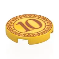 FLAT TILE 2X2, ROUND, NO. 1340