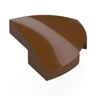 BRICK, 2X2X2/3, 1/4 SPHERE, W/ CUTOUT