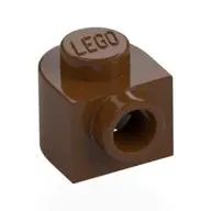 PLATE 1X1X2/3, W/ 1 KNOB, ROUNDED