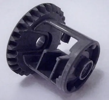 Dark Bluish Gray Technic, Gear Differential 28 Tooth Bevel - Inner Tabs with Open Center