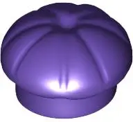 Purple Minifigure, Headgear Hat, Chef Toque