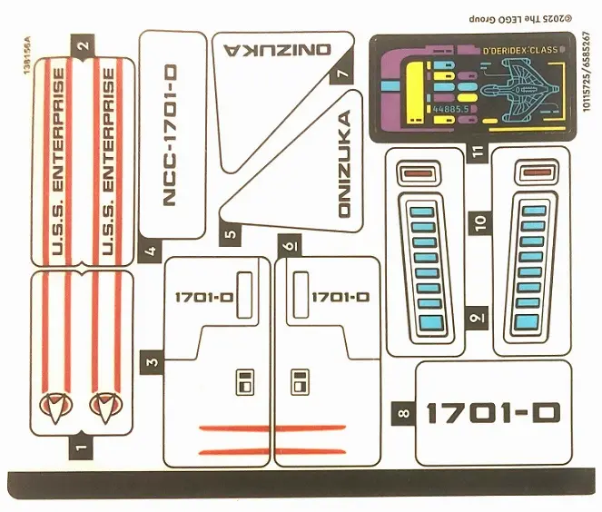 Sticker Sheet for Set 40768 - (10115725/6585267)