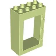 Green Duplo Door / Window Frame 2 x 4 x 5