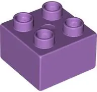 Lavender Duplo, Brick 2 x 2