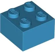 Azure Brick 2 x 2