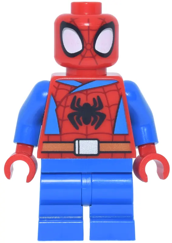 (Peter 'Spidey' Parker) - Medium Legs, Black Spider Logo, Dark Orange Belt