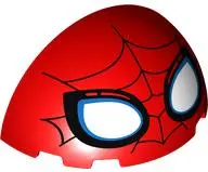 Windscreen 3 x 6 x 2 1/3 Quarter Sphere with Black Webbing, Large White Eyes with Blue Edges Pattern