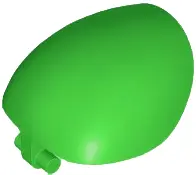 Bright Green Large Figure Armor, Round, Smooth with Bar Handle - Free Ends