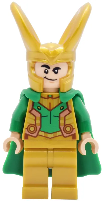 Loki - Pearl Gold Armor, Flexible Rubber Cape