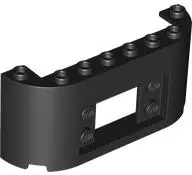 Panel 2 x 8 x 3 with 2 x 2 Cutout with 2 Studs on Each Side