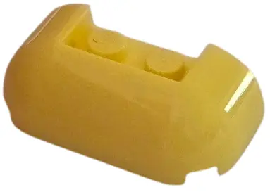 Light Yellow Brick, Round Corner 2 x 4 Double with Recessed Studs