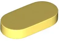 Light Yellow Tile, Round 1 x 2 Oval