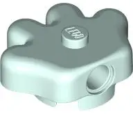 Aqua Large Figure Hand / Foot with Center Stud and Pin Hole