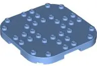 Blue Plate, Modified 8 x 8 with Rounded Corners and 4 Feet
