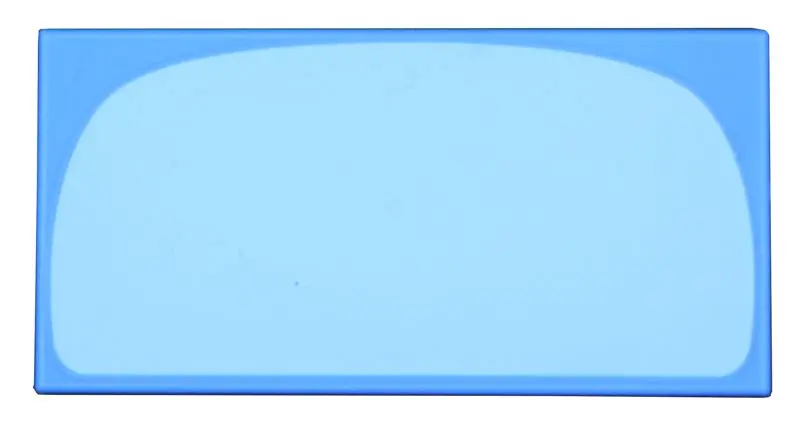 Blue Tile 2 x 4 with Bright Light Blue Curved Panel (Stomach) Pattern