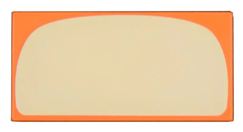 Tile 2 x 4 with Bright Light Yellow Curved Panel (Stomach) Pattern
