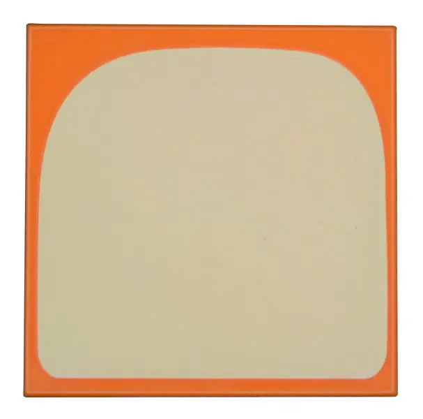 Tile 4 x 4 with Bright Light Yellow Curved Panel (Stomach) Pattern