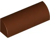 Brown Slope, Curved 1 x 4