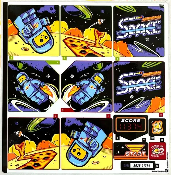 Sticker Sheet for Set 11374 - (10118867/6618803)
