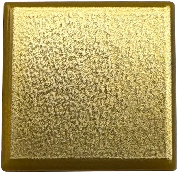 Gold Tile 1 x 1 with Metallic Gold Surface Pattern
