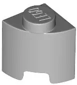 Bluish Gray Brick, Round 1 x 1 Quarter
