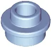 Light Blue Plate, Round 1 x 1 with Open Stud