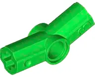 Green Technic, Axle and Pin Connector Angled #3 - 157.5 degrees