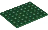 Green Plate 6 x 8