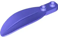 Violet Plant Plate, Round 1 x 2 with Rounded Leaf