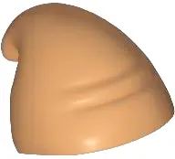 Nougat Minifigure, Headgear Slouch Hat, Dwarf / Gnome with Tip Facing Backwards, Creases at Front an