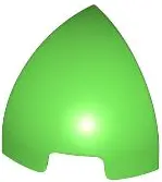 Green Slope, Curved 1 x 1 Corner Round