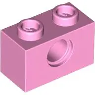 Pink Technic, Brick 1 x 2 with Hole