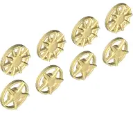 Wheel Cover 5 Spoke and 10 Spoke for Wheel 18976, 8 in Bag - 4 of Each (Multipack)