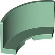 Green Panel 3 x 3 x 2 Corner Convex