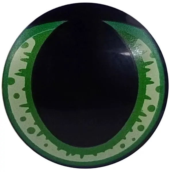 Plate, Round 2 x 2 with Rounded Bottom (Boat Stud) with Green, Bright Green and Bright Light Yellow 