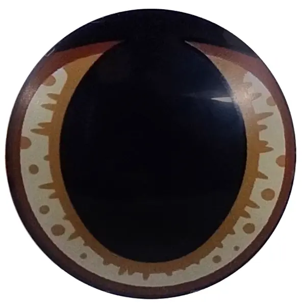 Plate, Round 2 x 2 with Rounded Bottom (Boat Stud) with Reddish Brown, Nougat and Tan Rim Pattern (C
