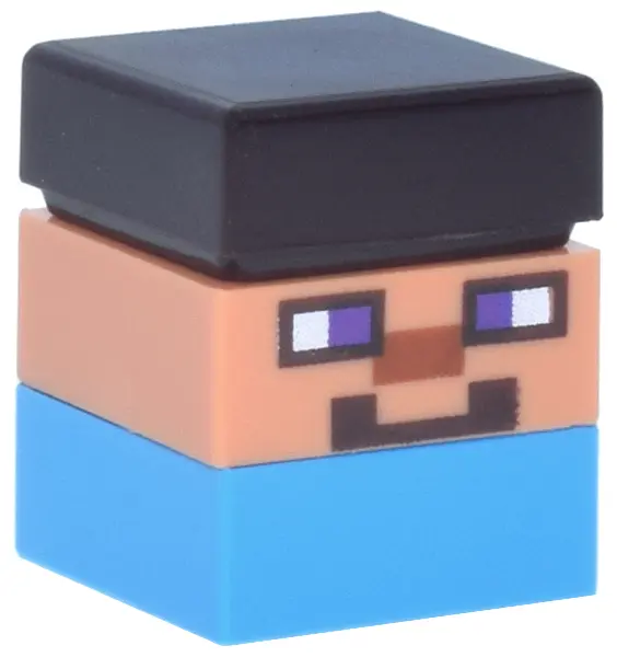 Steve - Short, Dark Brown Hair, Dark Azure Legs