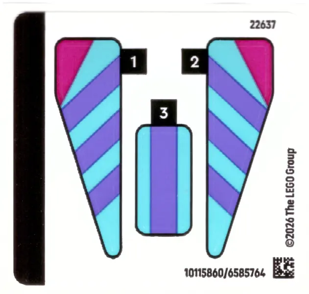 Sticker Sheet for Set 30734, Sheet 1 - (10115860/6585764)