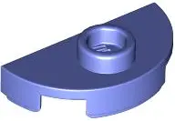 Violet Plate, Round 1 x 2 Half with 1 Stud (Jumper)