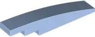 Light Blue Slope, Curved 6 x 1