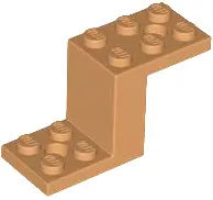 Nougat Bracket 5 x 2 x 2 1/3 with 2 Holes and Bottom Stud Holder