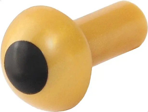 Gold Bar   1L with Rounded End (Dome Top) with Black Circle Pattern