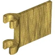 Gold Flag 2 x 2 Square with Flared Edge