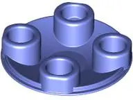 Violet Plate, Round 2 x 2 with Rounded Bottom (Boat Stud)