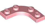 Pink Plate, Round Corner 3 x 3 with 2 x 2 Curved Cutout