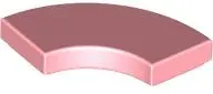 Pink Tile, Round Corner 2 x 2 Macaroni