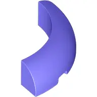 Violet Brick, Round Corner 4 x 4 without Studs
