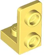 Light Yellow Bracket 1 x 1 - 1 x 2 Inverted